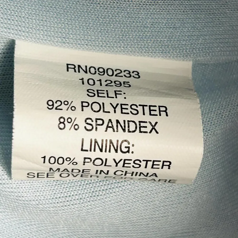 Kendall + Kylie Ruffle Sleeve Corset Top Blue Front Tie Crop Medium #Coquette - Picture 4 of 4